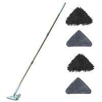 Triangle Clean Mop Telescopic Washing Glass Ceiling Car Cleaning Squeegee Wall Triangle Mop And Cloths For Kitchen Windows