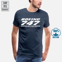 เสื้อยืดพิมพ์ลายแฟชั่น เสื้อยืด ผ้าฝ้าย 100% พิมพ์ลาย Boeing 737 747 777 A0107 สําหรับผู้ชาย  I8N9