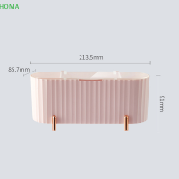 ?【Lowest price】HOMA กล่องเก็บเครื่องสำอางเดสก์ท็อปกล่องเก็บฝุ่น-proof Makeup cotton Pad Holder Organizer