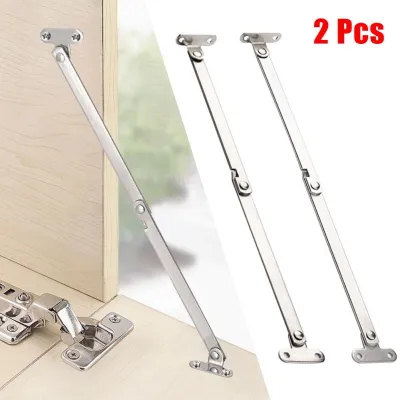 2PCS Stainless Steel Folding Pull Rod Cabinet Door Movable Lift Up Support Home Improvement Building Hardware Cabinets Hinges