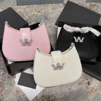 2023 alexanderwangˉnew rhinestone underarm bag women shoulder slung hand carrying W diamond buckle Legacy stray bag