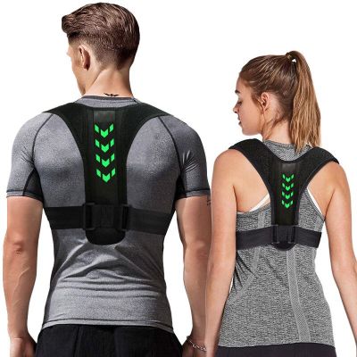 Adjustable Back Brace Support Invisible Shoulder Posture Corrector Unisex Spine Neck Health Correction Belt Home Office Sport