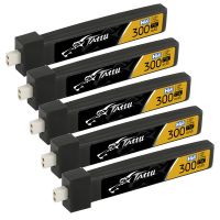 TATTU 5ชิ้น1S 300Mah 3.8V 75C HV 4.35V Lipo Battey พร้อมปลั๊ก BT2.0สำหรับ Betafceuts ชุด FPV ขั้วต่อ BT2.0โดรนแข่งขันมุมมองบุคคลที่หนึ่ง PV