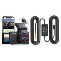 Kingslim D4 4K Dash Cam Built in WiFi/GPS with Mini USB Hardwire Kit