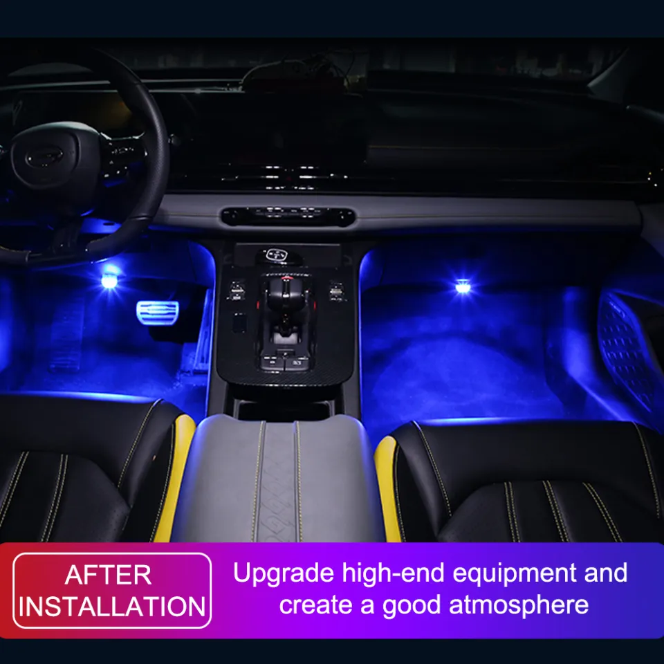 Wireless Adhesive LED Car Interior Ambient Lights Remote Control