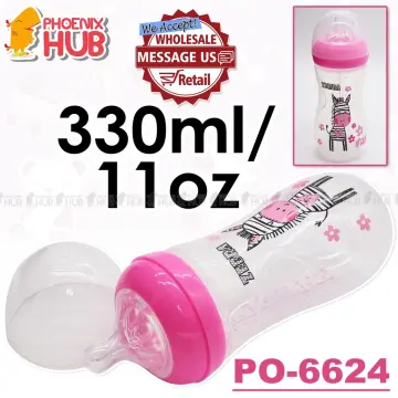 Wholesale 2pk Wide Neck Baby Bottle- 11oz- Pink PINK