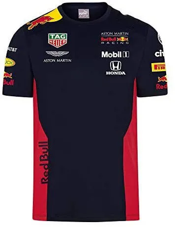 New 22 Red Bull Aston Martin Racing F1 Racing Teamline T Shirt Lazada Singapore