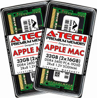 A-Tech Components A-Tech 32GB (2x16GB) RAM for Apple iMac 2017 (27 inch Retina 5K &amp; 21.5 inch Retina 4K) | DDR4 2400MHz SODIMM PC4-19200 2Rx8 1.2V 260-Pin SO-DIMM Memory Upgrade Kit 32GB | (2 x 16GB)