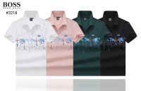 2023 New Hugo Boss Regular-Fit Short-sleeved Cotton Shirt Casual Fashion Hot Polo Sport Formal Shirts For Men M-3XL