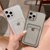 #พร้อมส่ง#เคสใสกันกระแทก TPU ซองใส่บัตรรูปถ่ายแบบใสสำหรับ เคสไอโฟน iPhone 14 13 12 11 Pro Max 7 8Plus X XR XSMAX เคสใสเสียบบัต เคสใสใส่รูปได้ เคสใสเสียบบัตร