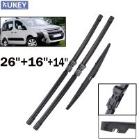 [Car Parts]Xukey 26 Quot; 16 Quot; 14 Quot; ใบปัดน้ำฝนสำหรับ Peugeot Partner 2 2009 2010 2011 2012 2013 2014 2015ที่ปัดน้ำฝนด้านหน้าด้านหลังสำหรับ Citroen Berlingo