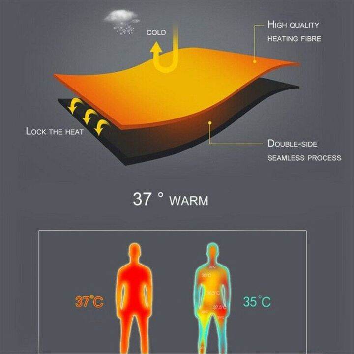 fjsln7ชุดลองจอนใส่ในชุดให้ความอบอุ่นสำหรับฤดูหนาวผ้ากันหนาวแบบไร้รอยต่อยืดหยุ่น
