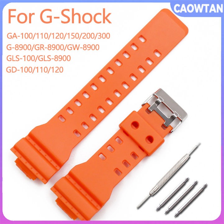 สายเรซินสำหรับ-casio-g-shock-ga-100-110-120-150-200-300-gd-100-110-120-g-8900-gr-8900-gls-100-gw-8900-gls-8900-g-อุปกรณ์นาฬิกาทดแทนได้ช็อตสำหรับผู้ชาย