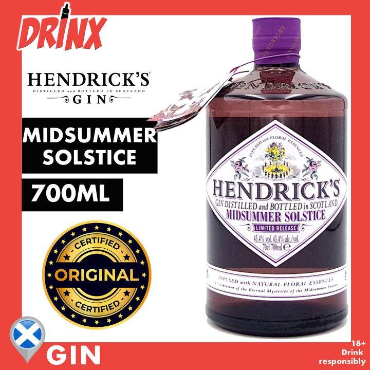 Hendrick's Midsummer Solstice Gin 700mL Lazada PH