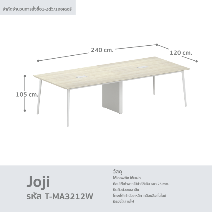 โต๊ะสำนักงาน-โต๊ะทำงาน-โต๊ะคอมพิวเตอร์-โต๊ะออฟฟิศ-โต๊ะมีฉากกั้น-รุ่น-joji-t-ma3212w-fancyhouse