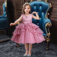 European Style Cute KIds Performance Clothing Childrens Cake Wedding Dress Girls Dress Exquisite Princess Tutu Princess Dress