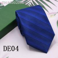 ❐✴❁ Classic Plaid Neck Ties for Men Casual Suits Tie Gravatas Stripe Blue Mens Neckties For Business Wedding 8cm Width Men Ties