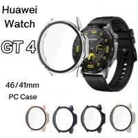 PC เคสป้องกัน + ปกป้องหน้าจอสำหรับนาฬิกา Huawei GT3 42มม. 46มม. พร้อมกระจกเทมเปอร์ Smartwatch PC เคสแข็ง