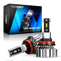 (จุดสินค้า) NOVSIGHT H11 LED หลอดไฟ H4 H7 9005 HB3 9006 HB4 9012 H3 H8 H9ไฟหน้ารถมินิดีไซน์ไฟหน้าอัตโนมัติ50W 8000LM 6500K สีขาวแนะนำการสั่งซื้อ、.