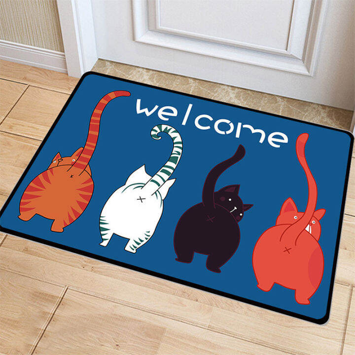 toilet-absorbent-foot-pad-househod-entrance-cartoon-cute-pet-non-sp-mat-doormat-crysta-vevet-foor-mat