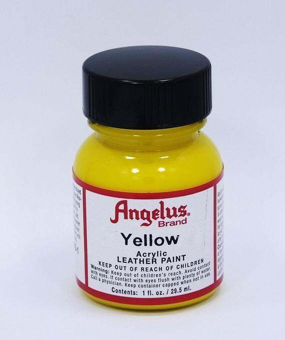 Angelus Acrylic Leather Paint (Yellow) Lazada PH