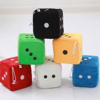 Multicolor Plush Dices Car Hanging Pendant New Year Dice Plush Dice Model Decoration Rearview Mirrors Styling