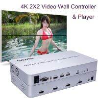 4K 2x โปรเซสเซอร์2ตัวควบคุมวิดีโอติดผนังเครื่องเล่นซีดีติดรถยนต์1X2 1X4 1X3กล่องต่อ HDMI TV 4ทาง180การชดเชยขอบเคสฝาพับ