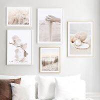 Dandelion Sea Sand Hay Shell Birds Wall Art ภาพวาดผ้าใบโปสเตอร์และพิมพ์ภาพผนังสำหรับตกแต่งห้องนั่งเล่น-Watchtower Theme