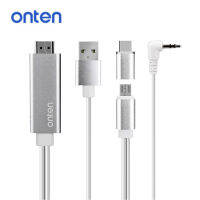 Cable HDTV For Micro,Type-C ONTEN OTN-7559S 2in1 USB-TypeC + Micro USB Digital AV Cable