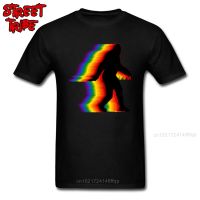 Dont Hide Sasquatch T Shirt Men Hip Hop T-Shirt Hipster Neon Cartoon Streetwear Cotton Clothes Cool Black Tee Free Shipping