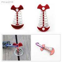 Outdoor Tent Pegs Rope Buckle Plank Floor Spring Fishbone Anchor Deck Stakes Aluminum Alloy 67X36mm(S)/76x34mm(L)