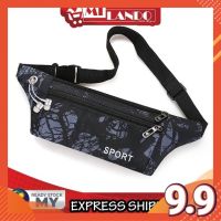 MILANDO Men Sport Nylon Waist Bag Carmo Pocket Travel Bag Beg Pinggang (Type 11)