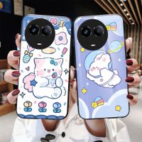 เคสสำหรับ Realme 11 Pro Plus 11Proplus 11pro + 11x Realme11 Realme11pro Realme11X + Realme11pro 2023กระจกเทมเปอร์เคสโทรศัพท์แฟชันกรอบ TPU แบบนุ่มแข็งกันแรงกระแทกฝาหลัง