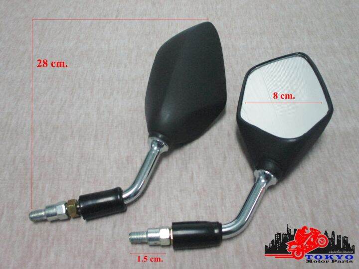 honda-click125i-side-mirror-access-black-กระจกมองข้าง-กระจกแต่ง-สีดำ-ใส่ได้ทุกรุ่น