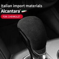 Black Suede Alcantara Interiors Gear Lever Shift Cover Gearbox Head Trim For Chevrolet Explorer Pioneer Blazer Equinox Malibu XL