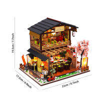 [ RS Store ] Cottage Japanese Vintage Handmade Pieced Together Building Models Puzzle Handmade Christmas Gifts