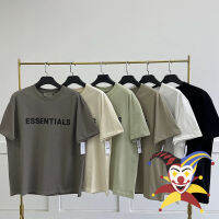 ESSENTIALS เสื้อยืดแขนสั้นทรงหลวมขนาดใหญ่สำหรับผู้ชาย