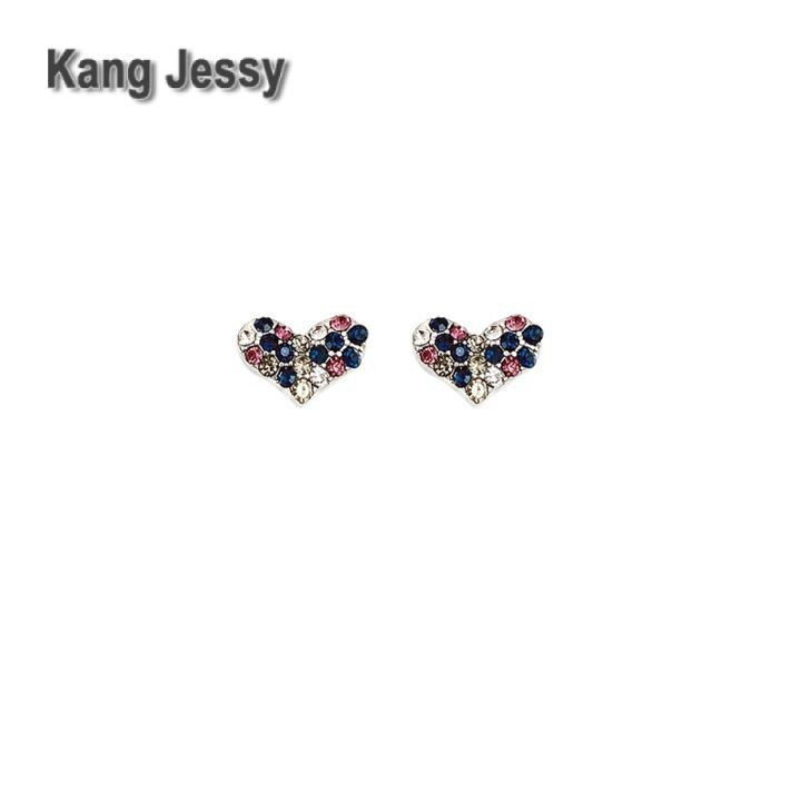 kang-jessy-ต่างหูหัวใจหัวใจพีชเพชรเต็มรูปแบบต่างหูมีสไตล์รูปหัวใจที่นิยมในโลกออนไลน์ของเกาหลี-925-เครื่องประดับหูคุณภาพสูงเข็มเงิน