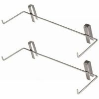 2X Beekeeper Stainless Steel Beekeeping Frame Holder Bee Hive Perch Side Mount Tool