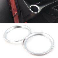 Chrome ABS Car Front Console Cup Holder Ring Decoration Trims 2Pcs For Toyota Sienta 2016 2017 2018 RHD Only