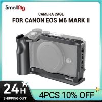 แท่นโครงใส่กล้อง Smallrig สำหรับ Canon EOS M6 Mark II W/ที่จับสบายยึดฐานรองเท้าแบบเย็น2ตัวสำหรับ2515B อุปกรณ์เสริม Kamera Canon