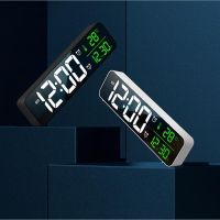 LED Digital Alarm Clock Snooze Temperature Date Display USB Desktop Strip Mirror LED Table Clocks for Living Room Decoration