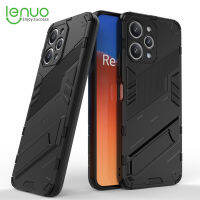 Lenuo เคสโทรศัพท์แนวพังก์สำหรับ Xiaomi Redmi 12 4G / Note 12R ฝาหลังแปดสีกันตกและกันลื่นปกป้องโทรศัพท์เลนส์นูนเคสคู่รัก