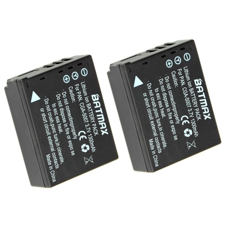 2pcs-3-7v-1300mah-cga-s007-cga-cgr-s007e-s007-s007a-bcd10-charger-สำหรับ-panasonic-dmc-tz1-tz2-tz3-tz4-tz5-tz50-tz15