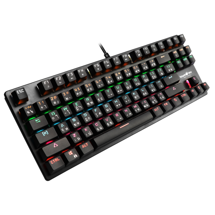 tsunami-outemu-mk-03-87-keys-professional-mechanical-gaming-keyboard-blue-switch-แป้นภาษาไทย-อังกฤษ-ของแท้-ประกันศูนย์-2ปี