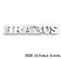 โลโก้ BRABUS บาบัส โลโก้อย่างดี โลโก้ติดรถ โลโก้พลาสติก บาบัส 13.7 cm. x 2.4 cm.