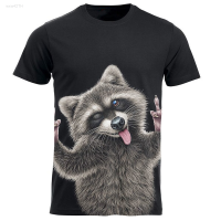 2023 NEW Interesting Animal Raccoon 3d Printing Summer Mens O-neck T-shirt Casual Short Sleeve Oversized T-shirt Fashion T-shirt brand new T-shirt