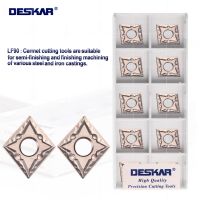 DESKAR 100% เดิม CNMG120404 CNMG120408-MT LF90 เครื่องกลึง CNC เครื่องมือกลึงภายนอก Cermet แทรกเครื่องมือตัดชิ้นส่วนเครื่องกลึง