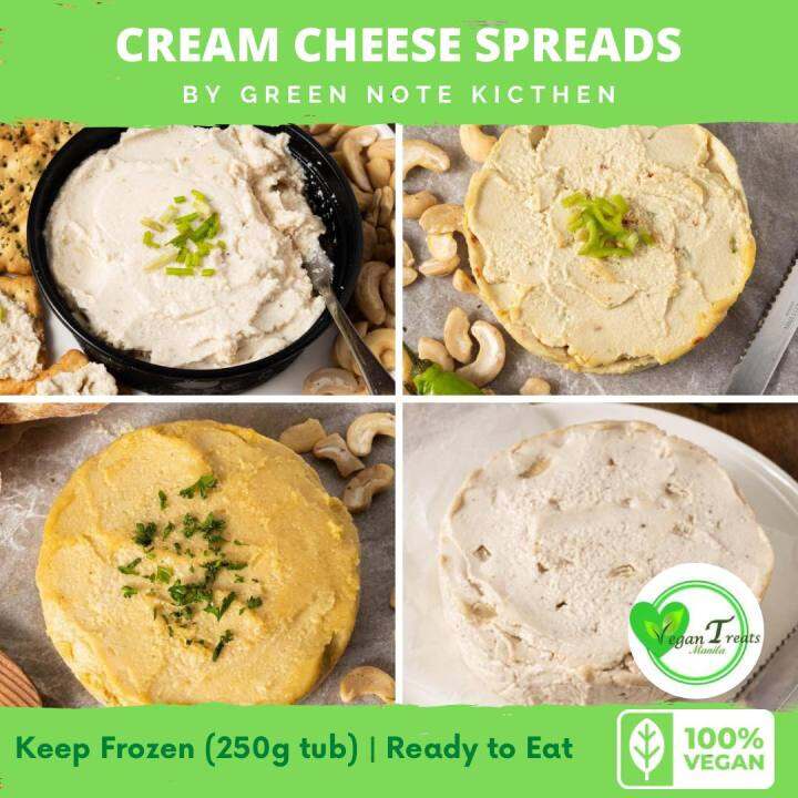 Vegan Cream Cheese Spreads by Green Note Kitchen 250g (Plantbased