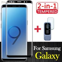 2 in 1 For Samsung Galaxy S 8 9 Plus Tempered Glass S8 S9 Protective S8Plus S9Plus 8S 9S Film With Camera Lens Screen Protector